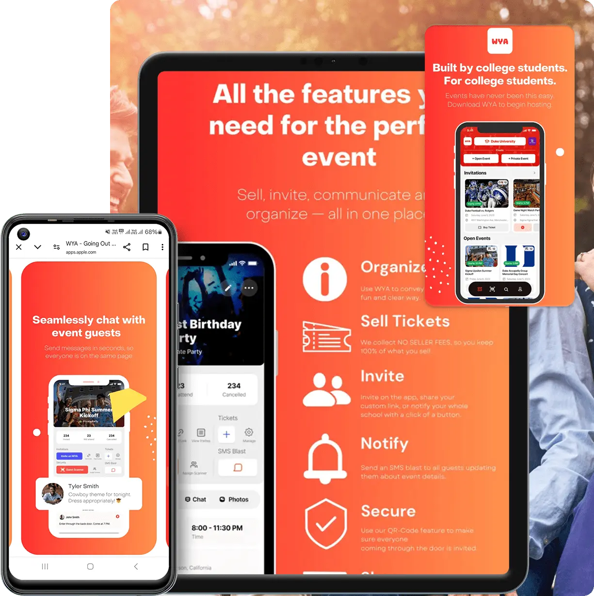  WYA – The Ultimate Student Event Management App